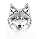 Wolf viking tattoo design idea