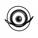 saturn, blueberry, raspberry tattoo design idea