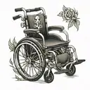 wheelchair tattoo design idea