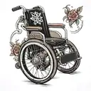 wheelchair tattoo design idea