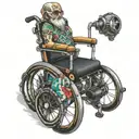 wheelchair tattoo design idea