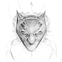 black Panther tattoo design idea