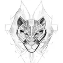 black Panther tattoo design idea