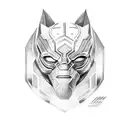 black Panther tattoo design idea