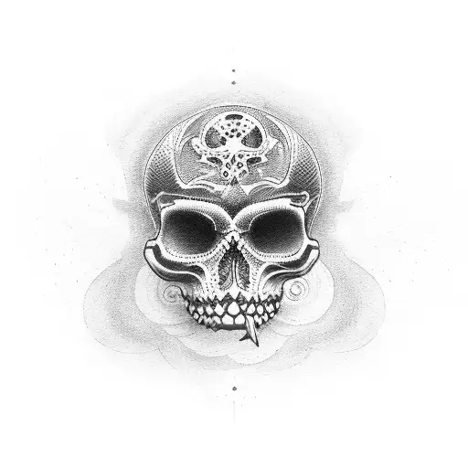 memento mori tattoo design idea