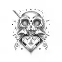 memento mori tattoo design idea