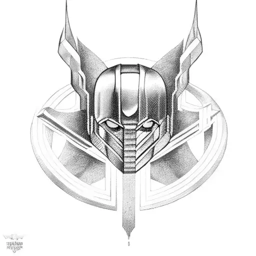 Thor Deus nórdico  tattoo design idea