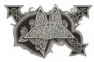 Celtic trinity knot tattoo design idea