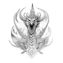 Nordic Dragon tattoo design idea