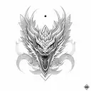 Nordic Dragon tattoo design idea