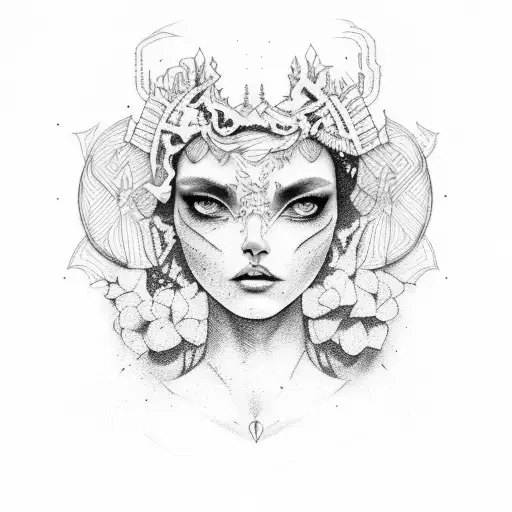 persephone tattoo design idea