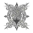 Royal persistent, successful, alone, broken but victorious, beast  tattoo design idea