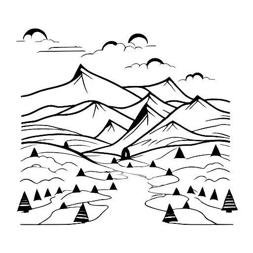 road not taken tattoo design idea