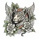 courage and devotion tattoo design idea