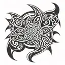 Celtic warrior tattoo design idea