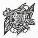 Celtic warrior tattoo design idea