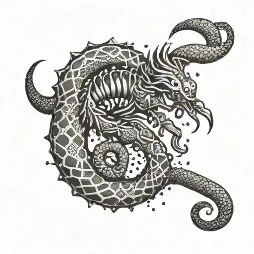 Scorpio Aquarius tattoo design idea