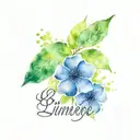 cute things with the word "Limerence" tattoo design idea