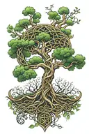 celtic knot tree of life you tattoo design idea