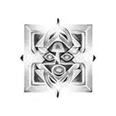 flashlight tattoo design idea