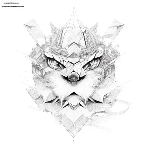 techno tattoo design idea