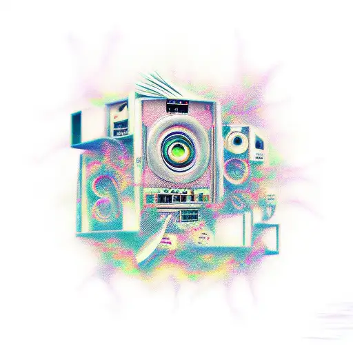 techno music  tattoo design idea