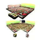 collage of football, travel, music, food, love, Manchester United tattoo design idea