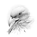 featherly friends bird tattoo design idea