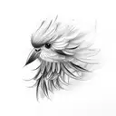 featherly friends bird tattoo design idea