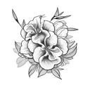 oleander flower tattoo design idea