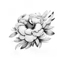 oleander flower tattoo design idea