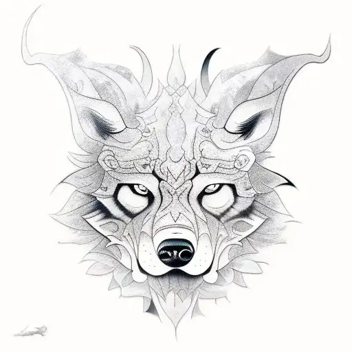lobos tattoo design idea