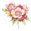 art music gardening rock n roll tattoo design idea