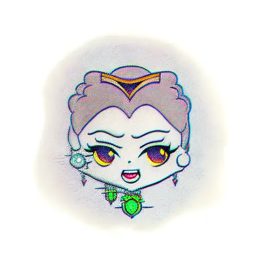 powerpuff girl molly angry tattoo design idea