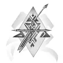 native American arrow tattoo design idea