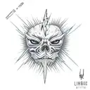 lightning numb tattoo design idea