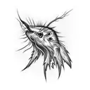 lightning numb tattoo design idea