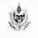 Skull tattoo design idea