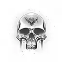 Skull tattoo design idea