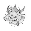 sprite mewtwo tattoo design idea