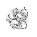 sprite mewtwo tattoo design idea
