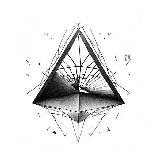 A prism to symbolize what life is about: Love, music, pain, curiosity and to discover the unkown tattoo design idea