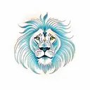 lion singe tattoo design idea