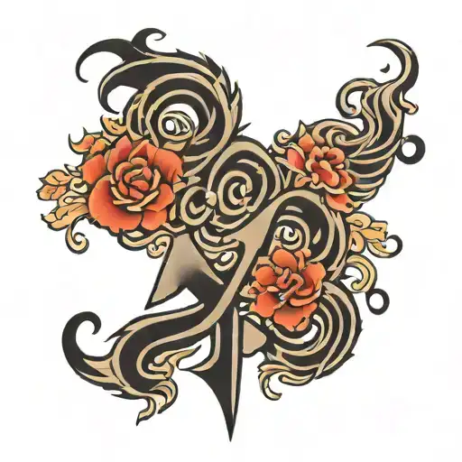 japanese script font tattoo design idea