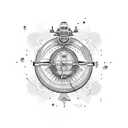 helicopter tattoo design idea