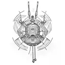 helicopter tattoo design idea