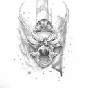 Duncannon Dell boy chainsaw tattoo design idea