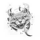 number 73 tattoo design idea