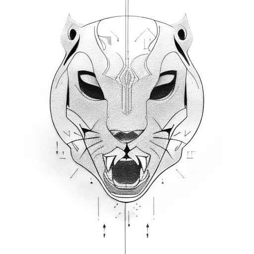 Panther tattoo design idea