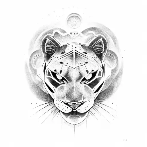 Panther tattoo design idea